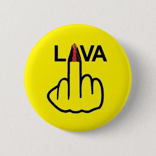 Bóton Redondo 5.08cm Sacudir Button Lava