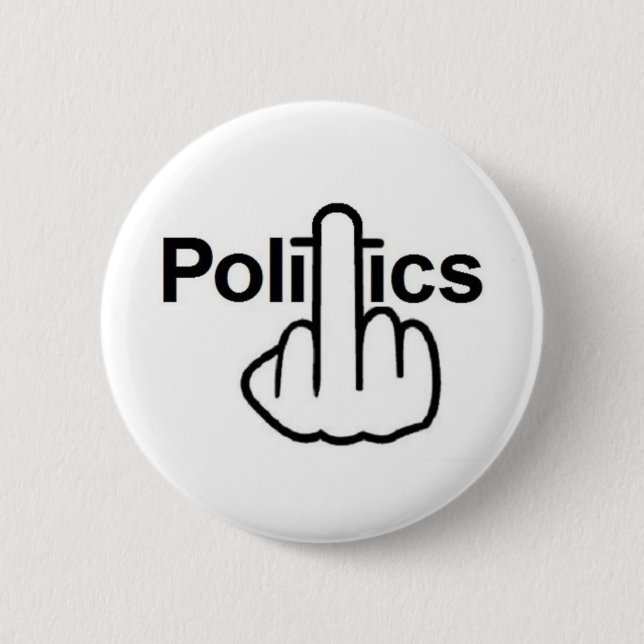Bóton Redondo 5.08cm Sacudir Button Politics (Frente)