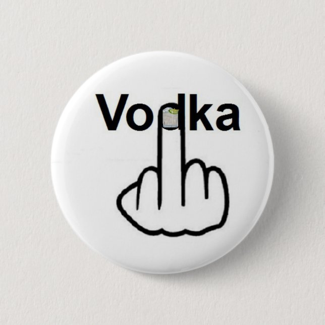 Bóton Redondo 5.08cm Sacudir Button Vodka (Frente)