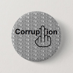Bóton Redondo 5.08cm Sacudir de corrupção do botão