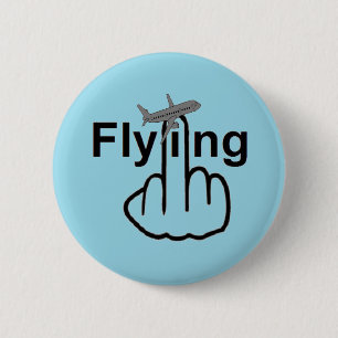 Bóton Redondo 5.08cm Sacudir de Flying do Botão
