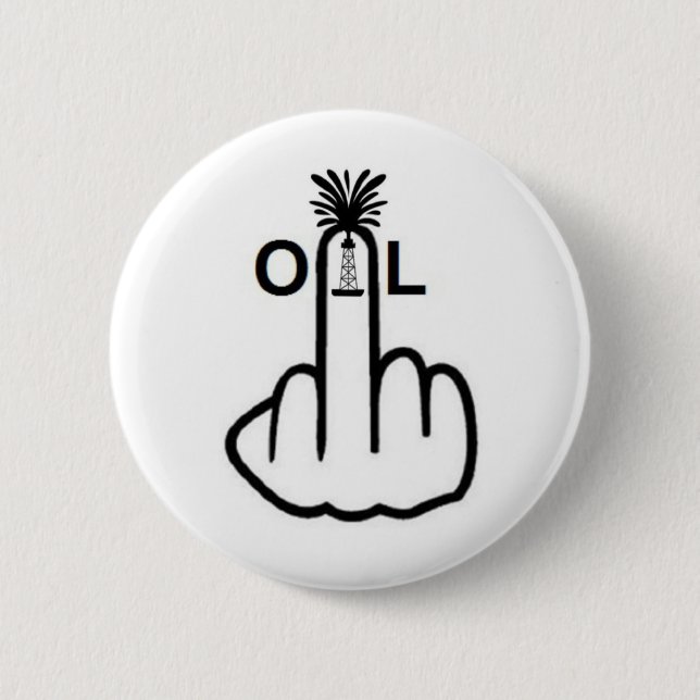 Bóton Redondo 5.08cm Sacudir de óleo do botão (Frente)