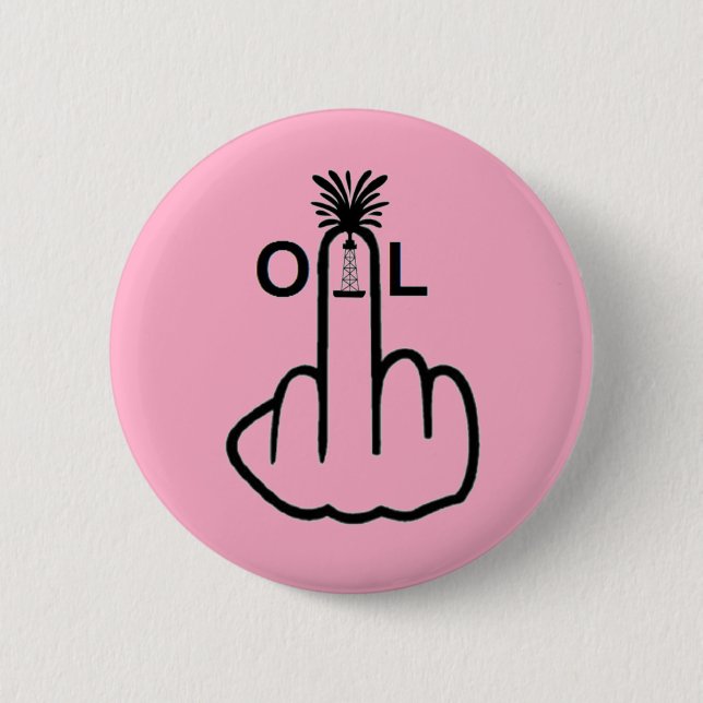 Bóton Redondo 5.08cm Sacudir de óleo do botão (Frente)