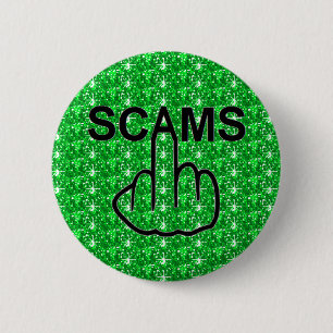 Bóton Redondo 5.08cm Sacudir do botão Scams