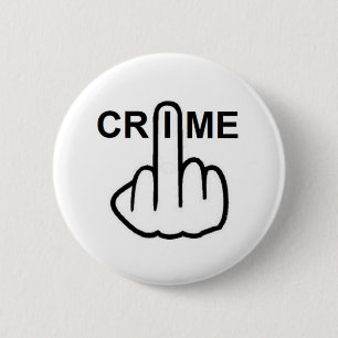 Bóton Redondo 5.08cm Sacudir do Crime Button
