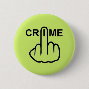 Bóton Redondo 5.08cm Sacudir do Crime Button