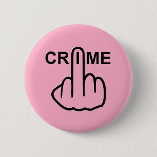 Bóton Redondo 5.08cm Sacudir do Crime Button