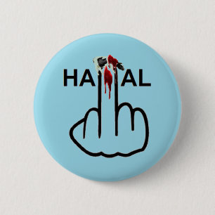 Bóton Redondo 5.08cm Sacudir Halal do Botão