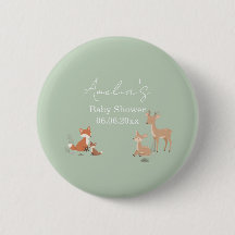 Sage Green Woodland Animal Baby Shower 