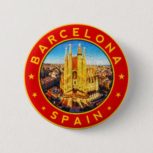 Bóton Redondo 5.08cm Sagrada Família Barcelona