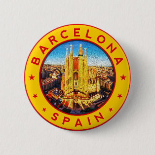 Bóton Redondo 5.08cm Sagrada Família Barcelona