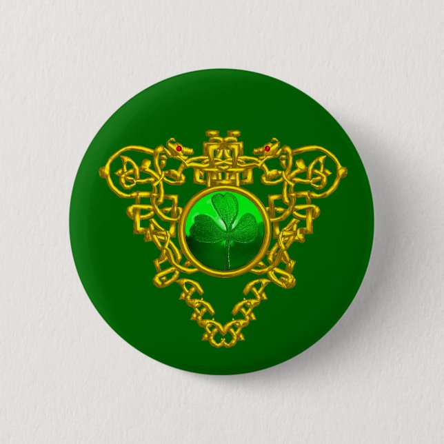 BÓTON REDONDO 5.08CM SAINT PATRICK'S CELTIC HEART (Frente)