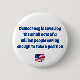 Bóton Redondo 5.08cm Salvando a democracia