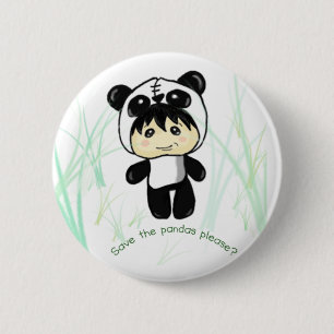 Bóton Redondo 5.08cm Salvar as pandas satisfazem?