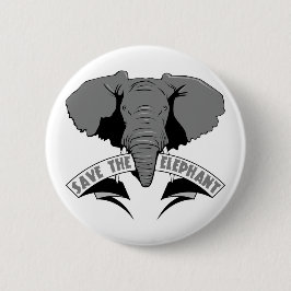 Bóton Redondo 5.08cm Salvar o elefante