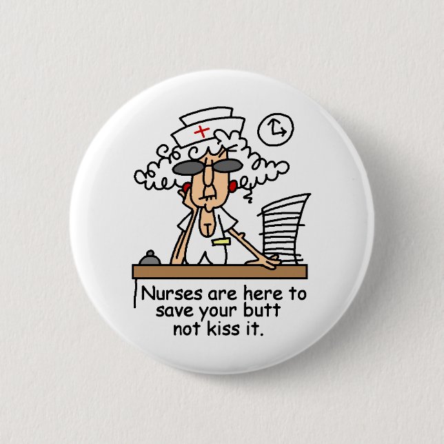 Bóton Redondo 5.08cm Salvar seu bumbum! (Frente)