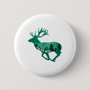 Bóton Redondo 5.08cm Salve nossa floresta, proteção ambiental, natureza