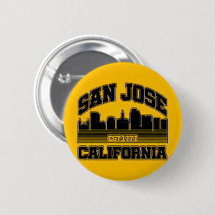 Bóton Redondo 5.08cm San Jose, Califórnia