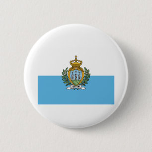 Bóton Redondo 5.08cm San Marein - San Marino Flag