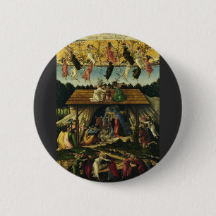 Bóton Redondo 5.08cm Sandro Botticelli - O Nascimento Místico – Arte Er