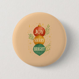 Bóton Redondo 5.08cm Santa & Snowman Winter Scene – Festive Holiday 