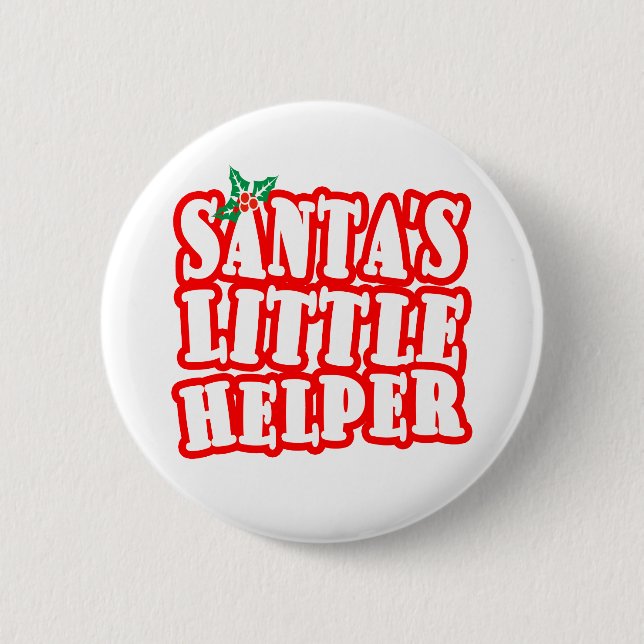 Bóton Redondo 5.08cm Santas Little Helper (Frente)