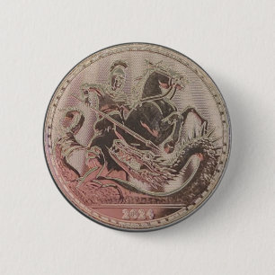 Bóton Redondo 5.08cm santo 2024, George Slaying the Dragon Coin