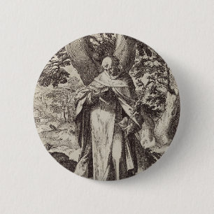 Bóton Redondo 5.08cm Santo Domingos padre católico castelhano