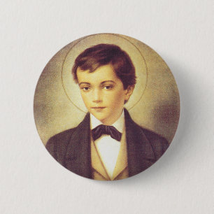 Bóton Redondo 5.08cm Santo Dominic Savio estudante de John Bosco