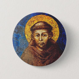Bóton Redondo 5.08cm Santo Francisco de Assis O Cântico das Criaturas