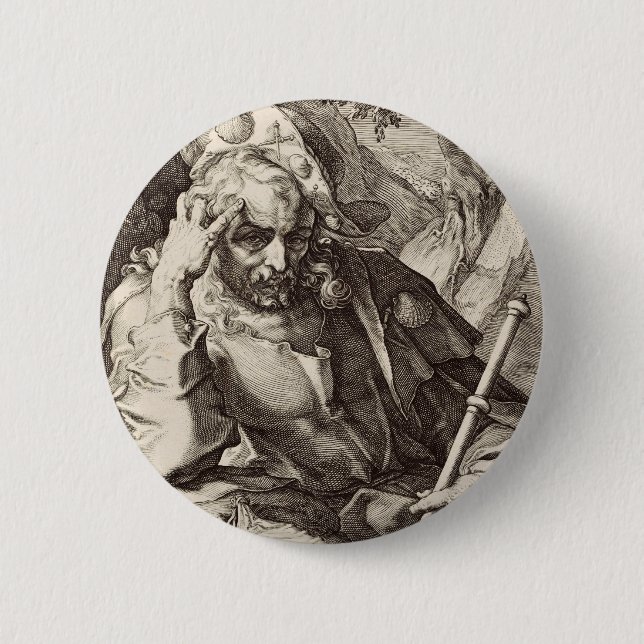 Bóton Redondo 5.08cm Santo James o Excelente do Apóstolo (Frente)