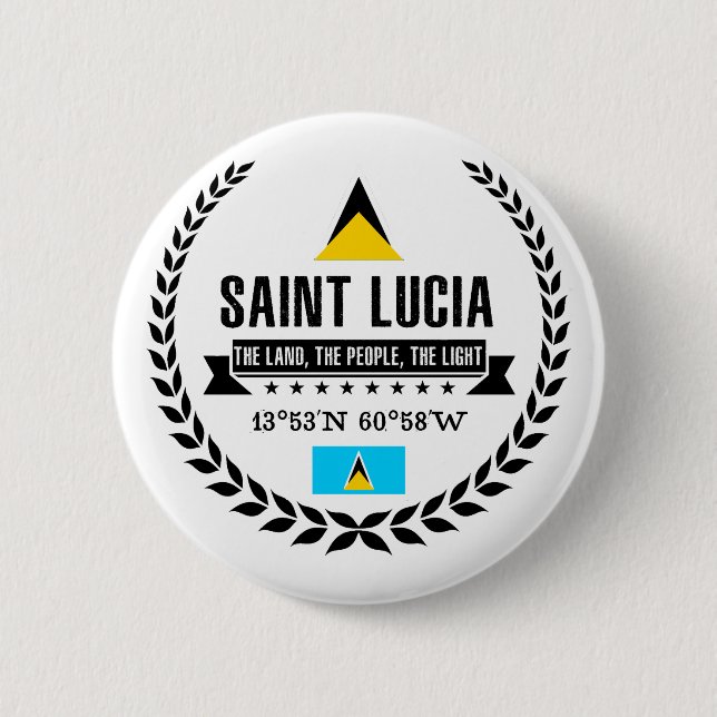 Bóton Redondo 5.08cm Santo Lucia (Frente)