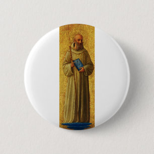 Bóton Redondo 5.08cm Santo Romualdo, o fundador dos Camaldolenses