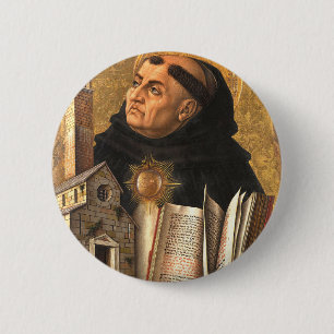 Bóton Redondo 5.08cm Santo Tomás de Aquino