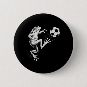 Bóton Redondo 5.08cm Sapo de Futebol Fofo Ll Marcar Gols Treinador de C