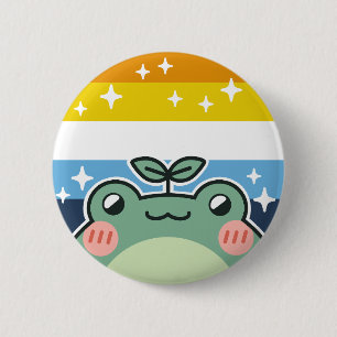 Bóton Redondo 5.08cm Sapo de Sinalizador do Orgulho LGBT AroAce