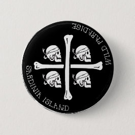 Bóton Redondo 5.08cm Sardinia, paraíso selvagem - pino