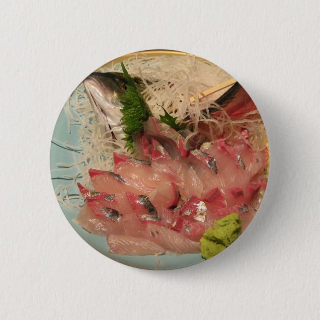 Bóton Redondo 5.08cm Sashimi 刺 身... Comida japonesa (Frente)