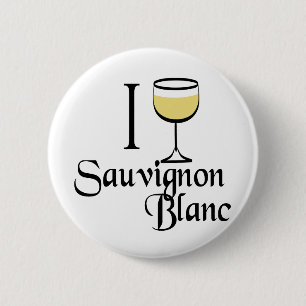 Bóton Redondo 5.08cm Sauvignon Blanc Wine Lover Gifts