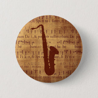 Bóton Redondo 5.08cm Saxofone antigo