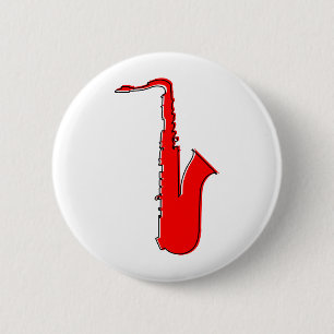 Bóton Redondo 5.08cm saxofone ímpar