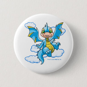 Bóton Redondo 5.08cm Scorchio azul com sua cabeça nas nuvens