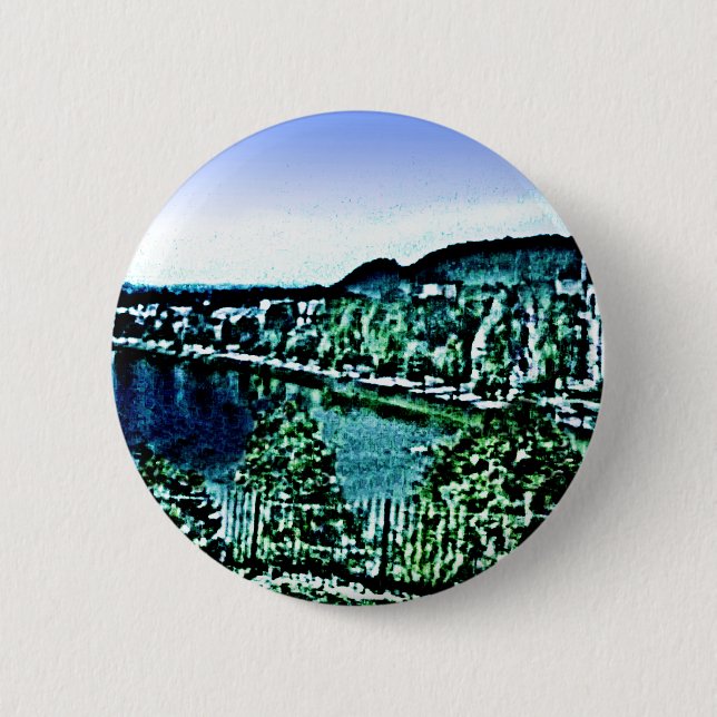 Bóton Redondo 5.08cm Scotland Inverness Building jGibney O Museu Zaz (Frente)