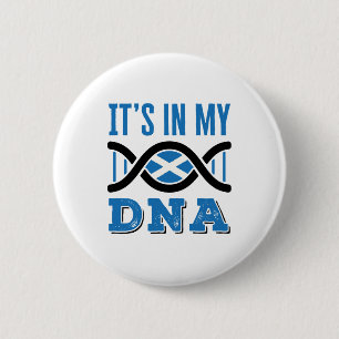 Bóton Redondo 5.08cm Scotland It's In My DNA Scottish Flag Pride