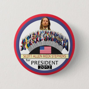 Bóton Redondo 5.08cm Scott A M. Stephens para o presidente 2012