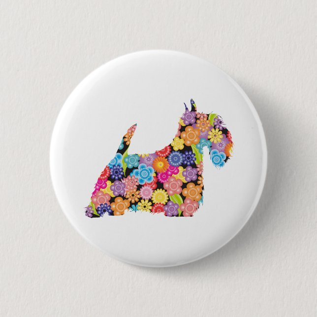 Bóton Redondo 5.08cm Scottish Terrier (Frente)