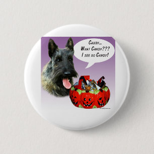 Bóton Redondo 5.08cm ScottishTerrier Halloween Candy