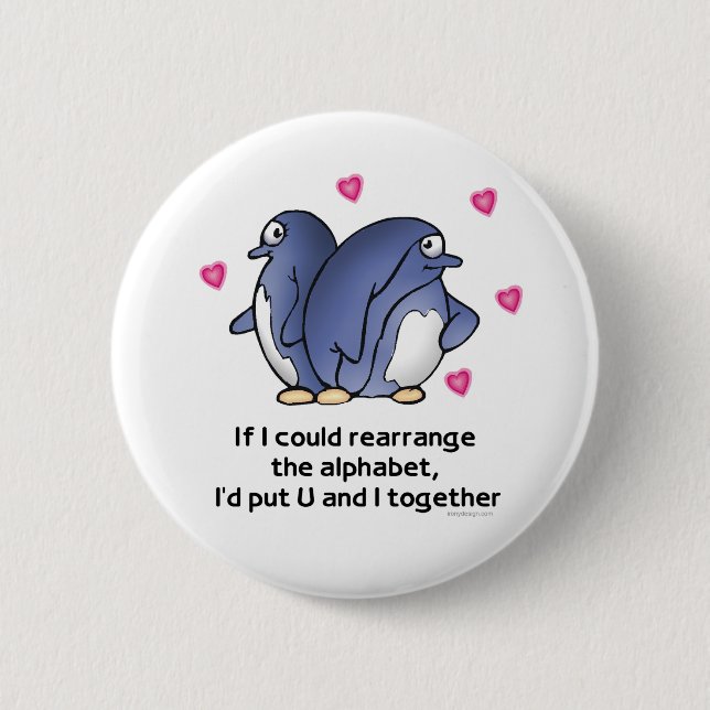 Bóton Redondo 5.08cm Se eu pudesse recriar o alfabeto... (Frente)