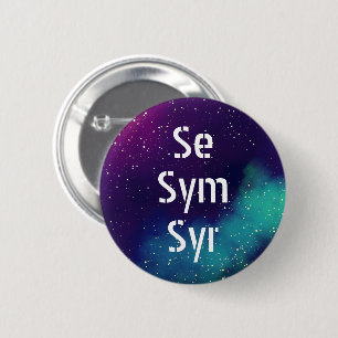 Bóton Redondo 5.08cm Se/Sym/Syr - Galaxy Pronoun Personalizável