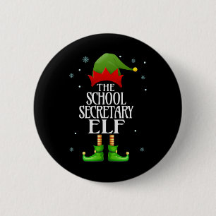 Bóton Redondo 5.08cm Secretário da Escola Elf Xmas Funny Family Matando